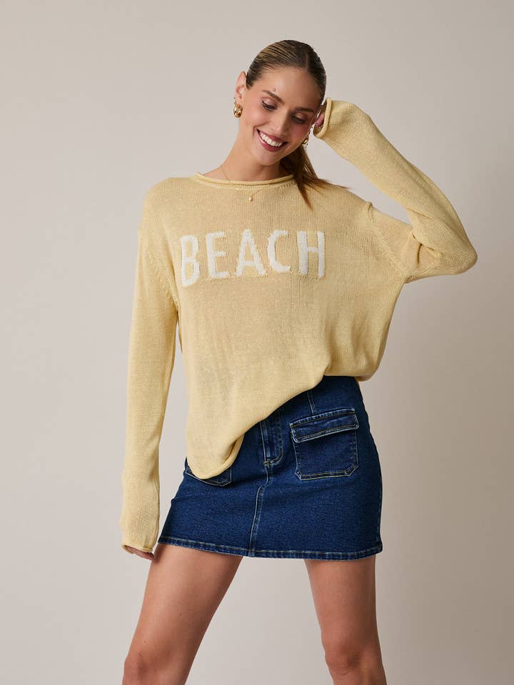 ROUND NECK LONG SLEEVE BEACH LIGHT WEIGHT SWEATER and other Purchase Wholesale summer sweaters. Free Returns & Net 60 Terms on Faire trending on Faire.
