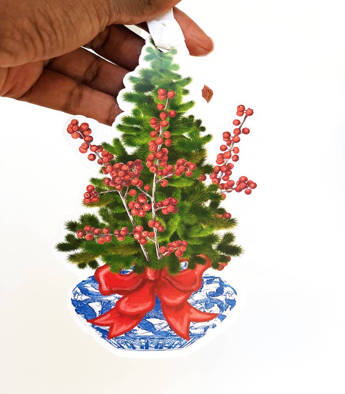 JOSIL Paperie & Gift - Vente Étiquette cadeau - Étiquette cadeau Chinoiserie Ginger Jar2