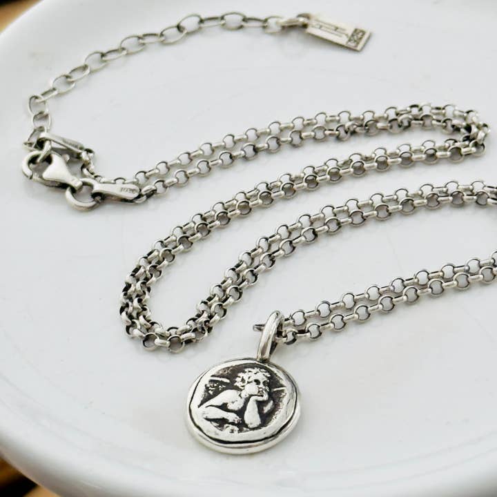 Sterling Silver Angel Necklace for wholesale by Heidi J Hale