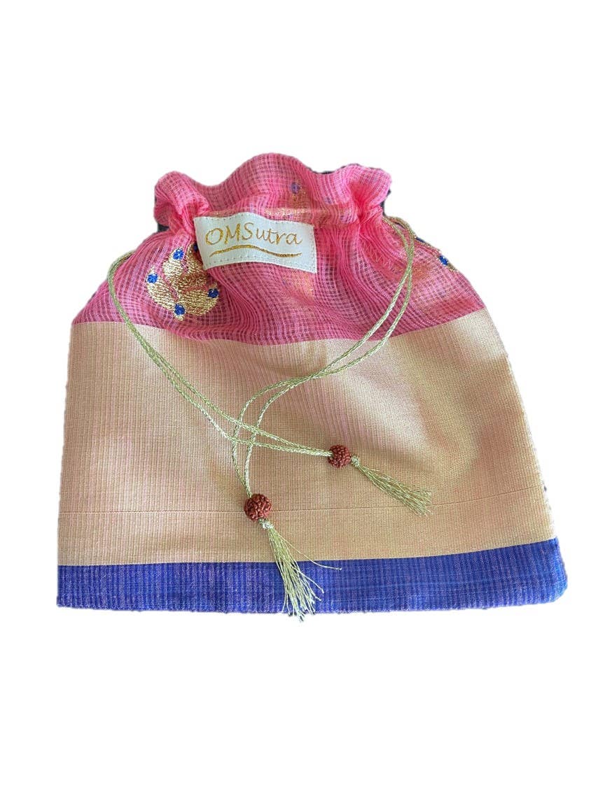 OMSutra – wholesale Spa/therapy pillow – Satin Silk Stress Release Spa Eye Pillow - Floral design14