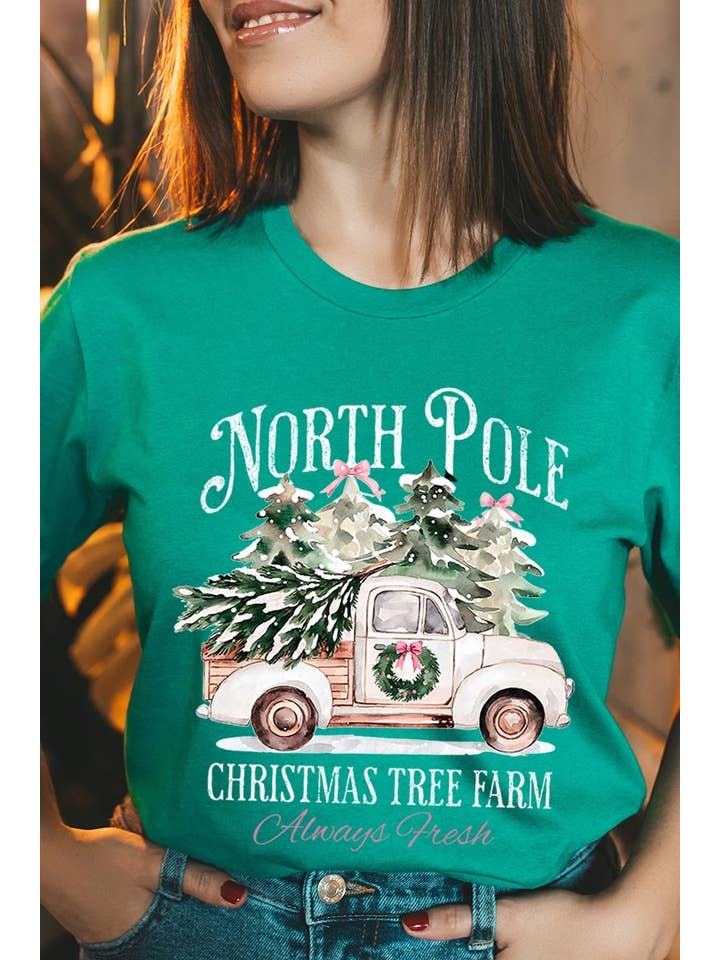COLORBEAR - Wholesale T-Shirt (Graphic) - Women's - North Pole Christmas Graphic Tee8