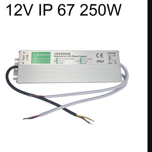 Transformateur LED étanche IP67 12V pour extérieur.~3353 pour la vente par Ledsone