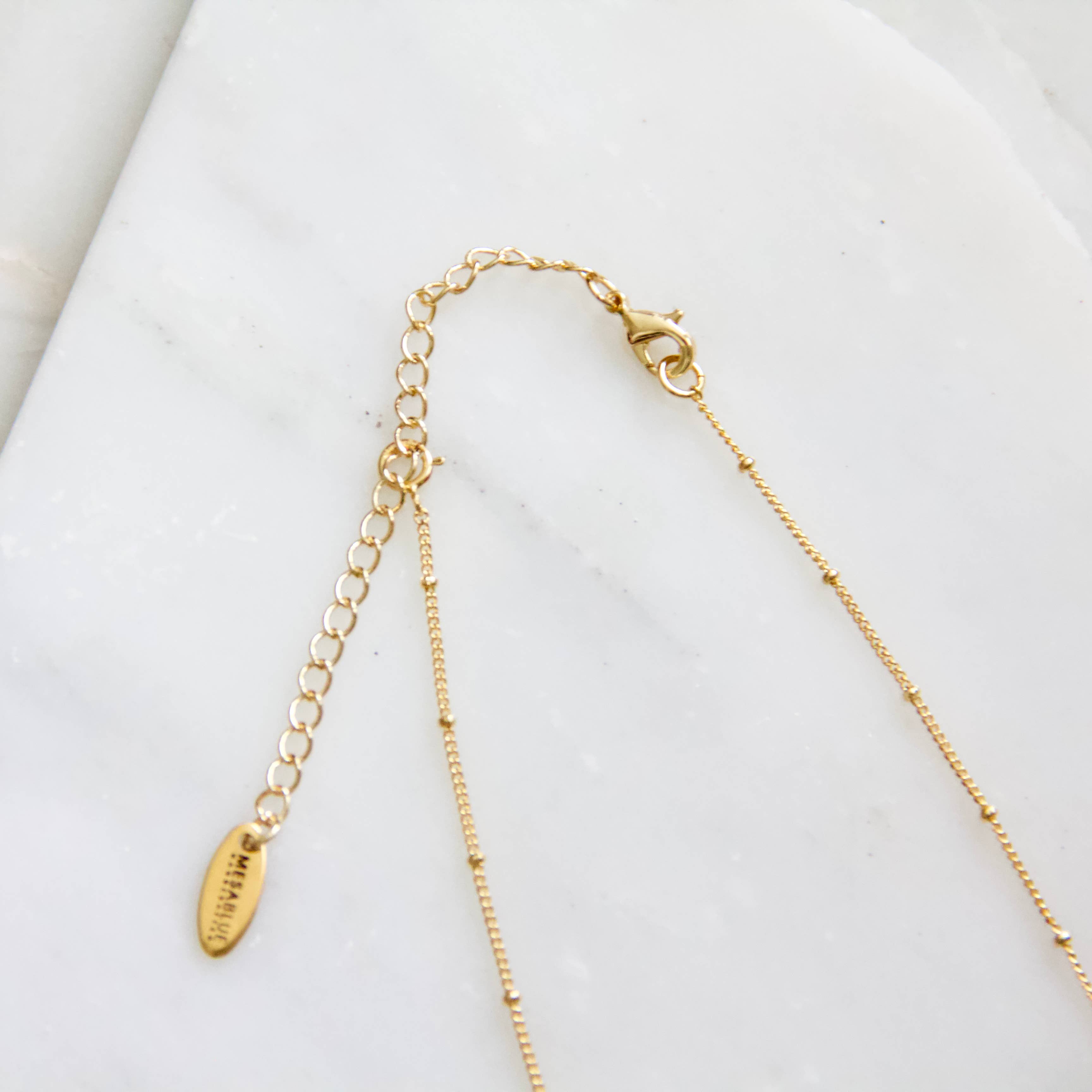 Mesa Blue - Wholesale Link & Chain Necklace - Extender Chain - Gold1