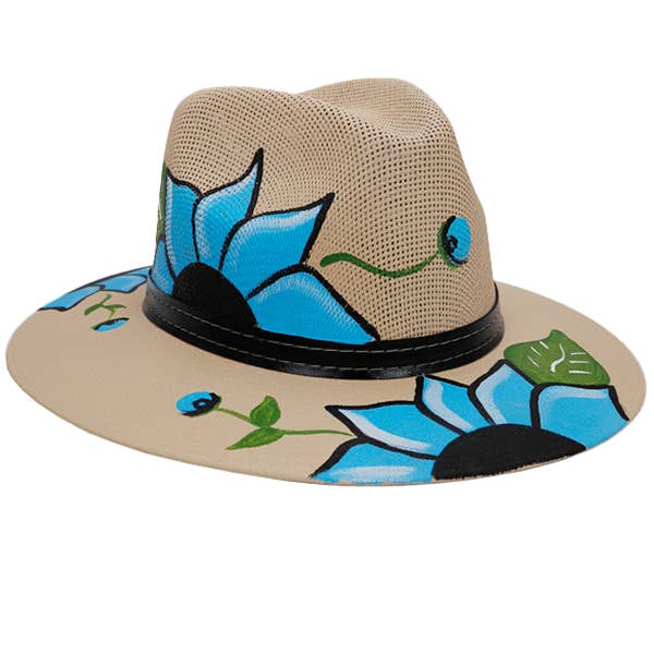 Cap Zone - Wholesale Fedora - Women's - Artisan Elite Hand Painted Rancher Fedora Panama Hat13