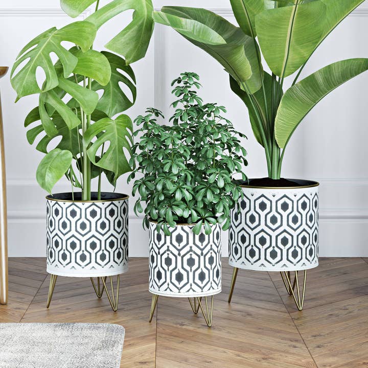 Aspire Home Accents - Wholesale Plant Pot - Andrey Mid-Century Planters (Set of 3)