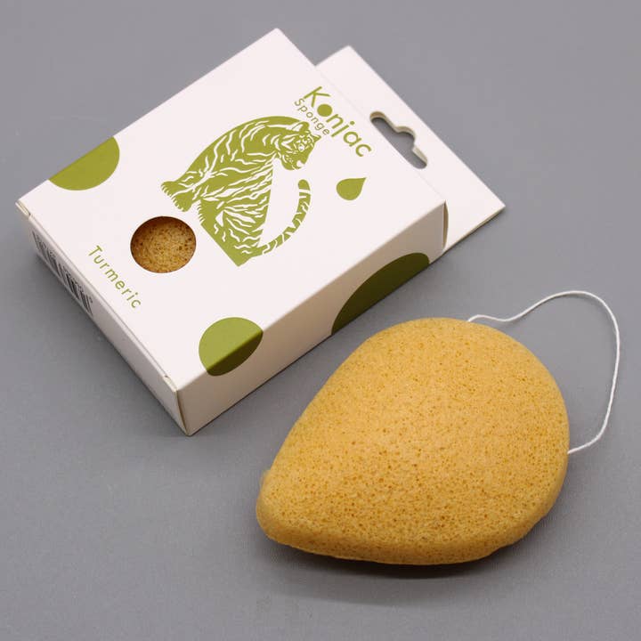 AW Artisan – wholesale Badsvamp – 6x Konjac Gota Sponge - Gurkmeja - Anti-rynkor