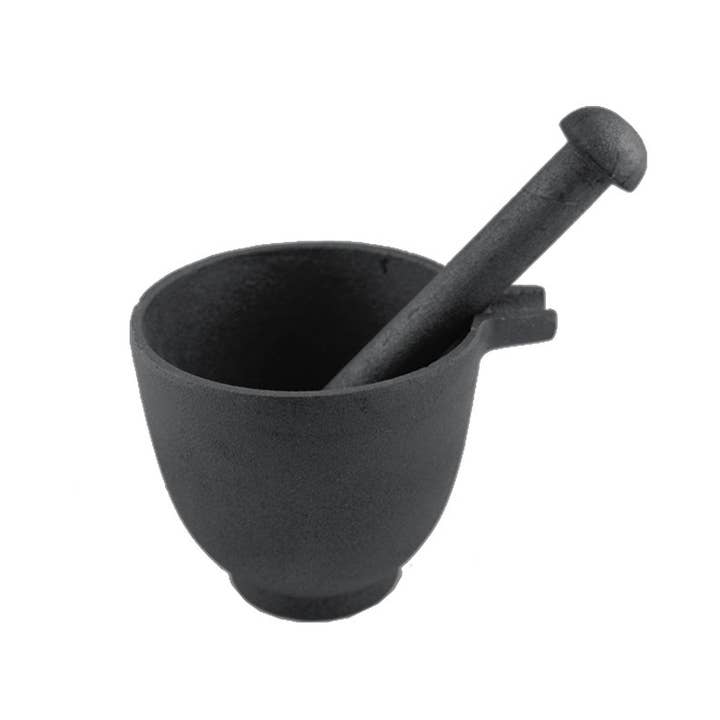 Designs by Deekay Inc. - Wholesale Mortar & Pestle - Cast Iron Mortar and Pestle Bowl (3.8 in.)