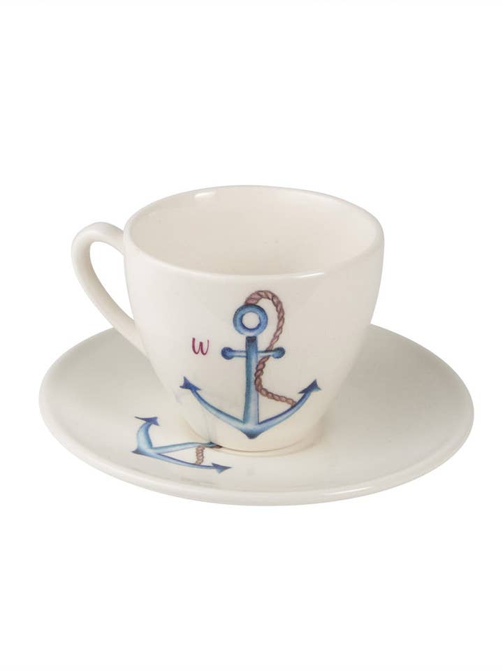 Xícara de chá e pires Wanchor por atacado de Outlandish Creations