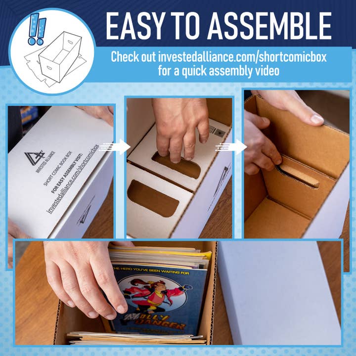 Invested Alliance LLC - Wholesale Storage Bin - Premium Comic Book Storage Boxes - 10 Pack4