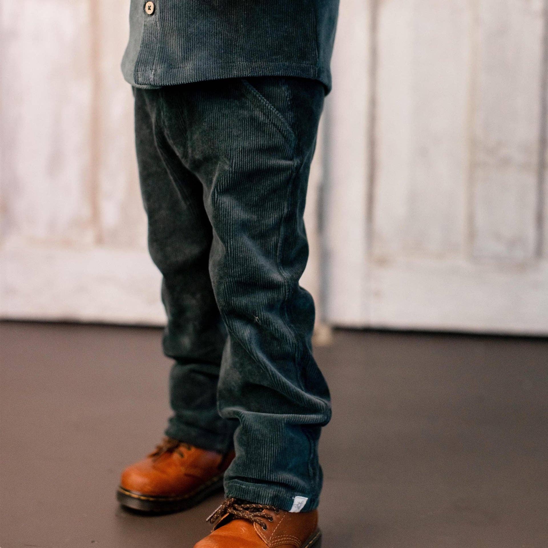 Burt's Bees Baby - Wholesale Top & Pant Set - Kids - Knit Corduroy Boy Shirt & Pants Set3