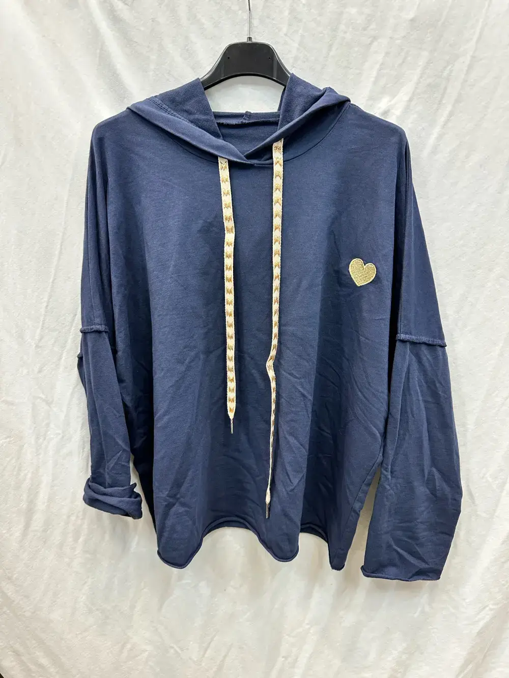 Mimi & Gogo - Wholesale Hoodie - Women's - Embroidered heart hoodie @9020_SweatCoeur1