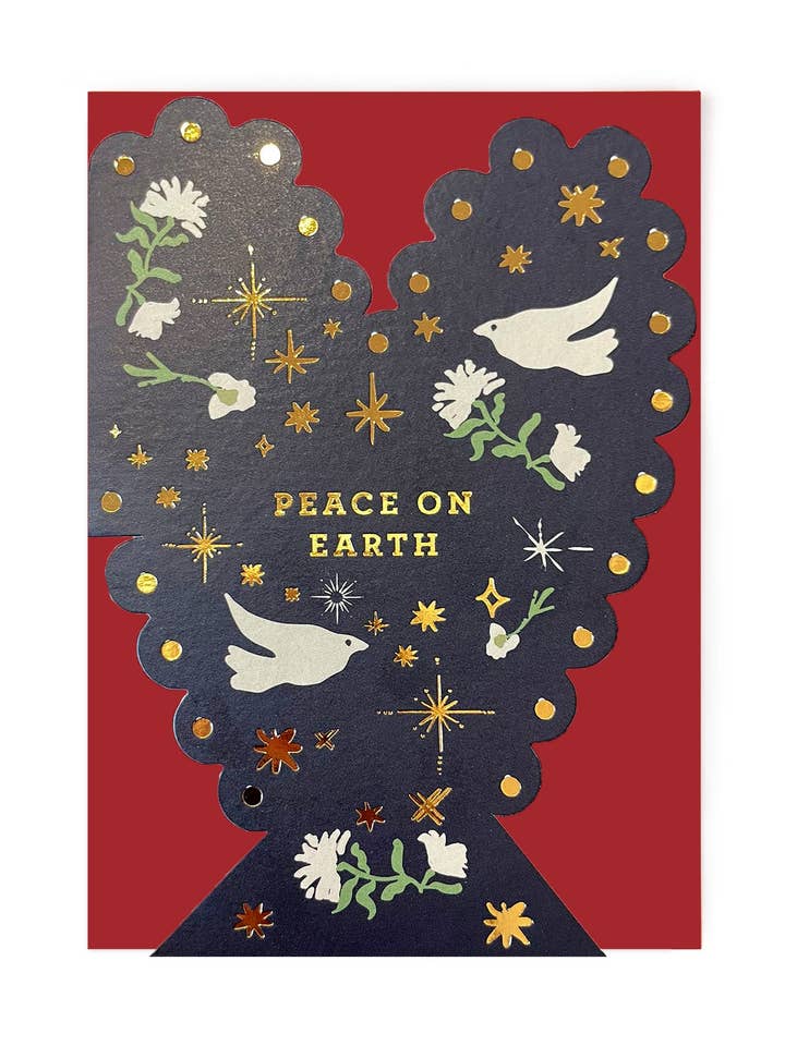 PAIX SUR TERRE pour la vente par Cath Tate Cards