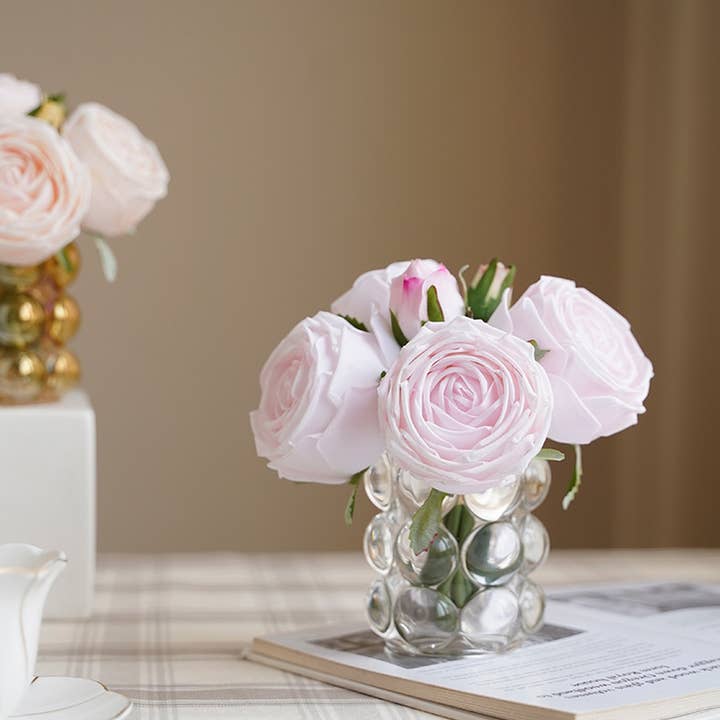 Angel Isabella - Wholesale Artificial Flowers - 6-stem bundle-Real Touch rose bouquet