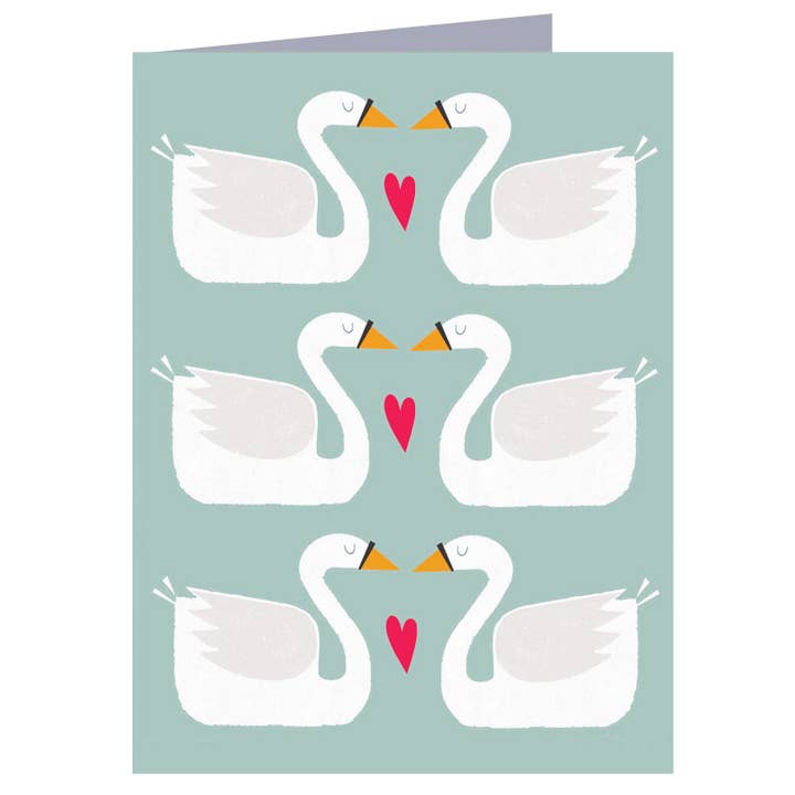 Cartão de saudações TW27 Mini Swans por atacado de Kali Stileman Publishing