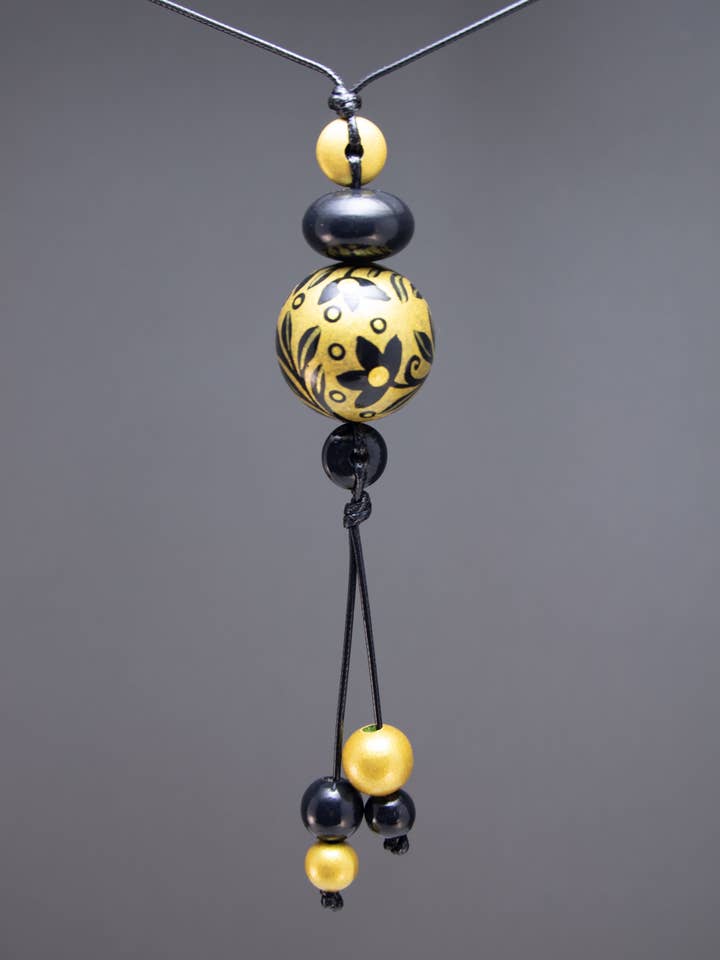 Golden Princes Beaded Pendant for wholesale by Gannwood