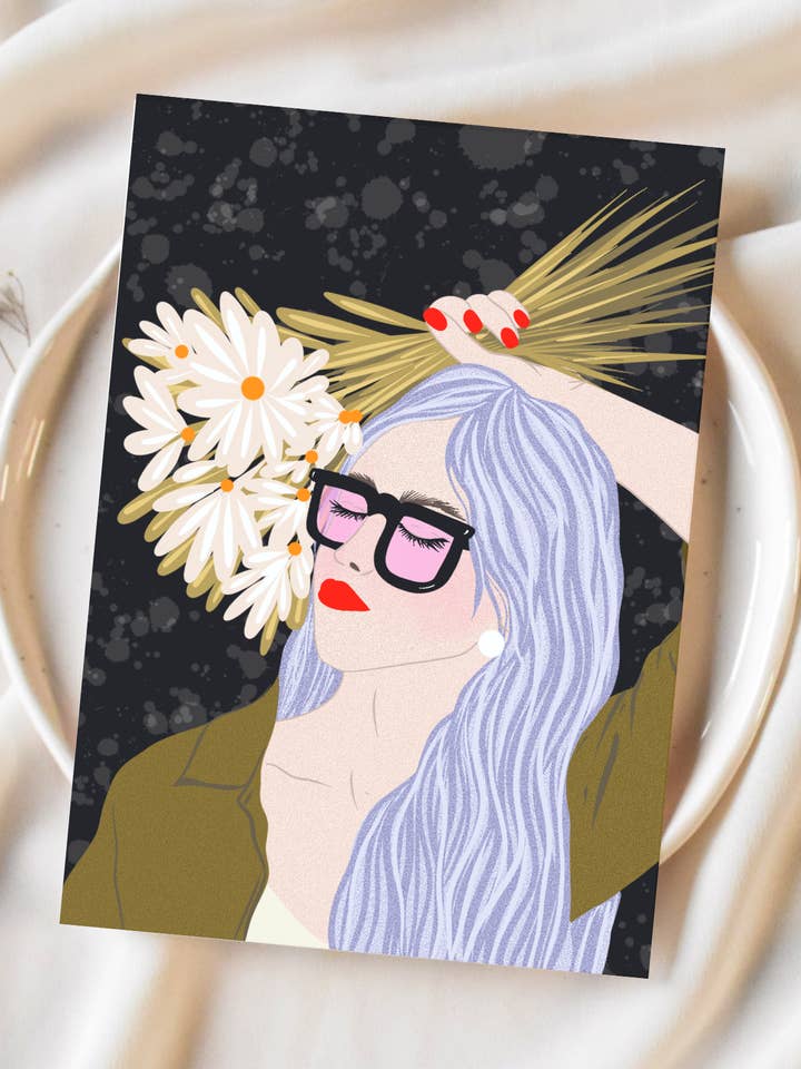 Moody Blooms Mini Print for wholesale by Vivian Sofia Designs