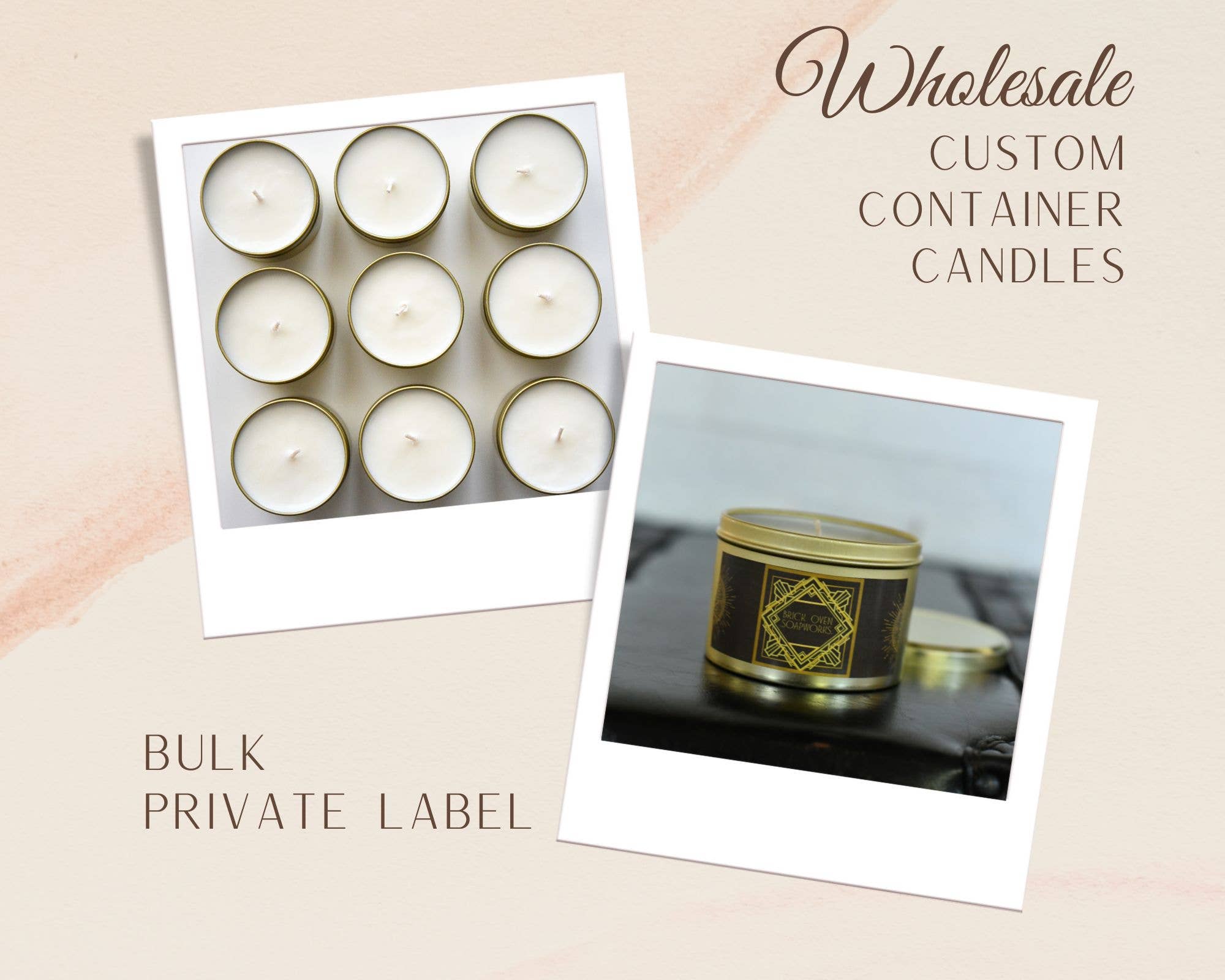 Brick Oven SoapWorks - Wholesale Travel Candles - Private Label Candles, Choose Your Own Candle Fragrance