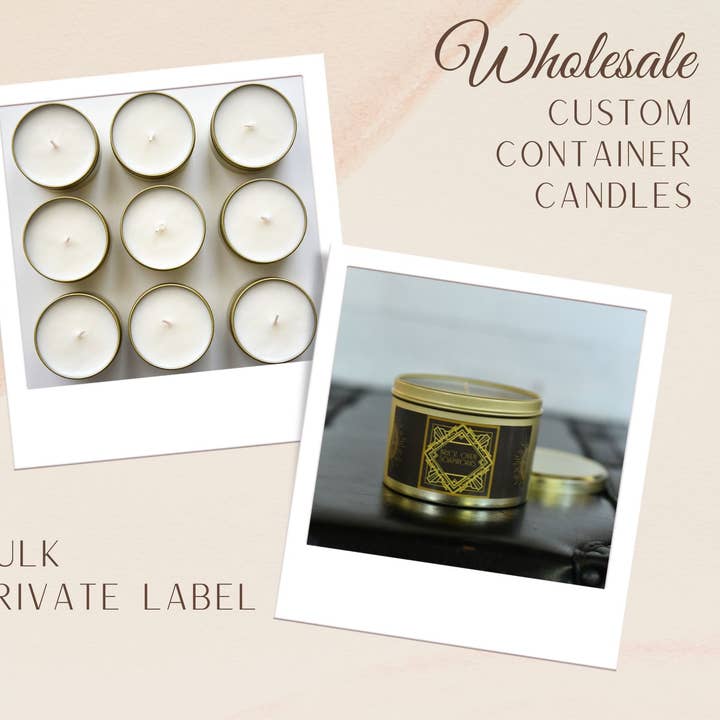 Private Label Candles, Choose Your Own Candle Fragrance for wholesale by Brick Oven SoapWorks