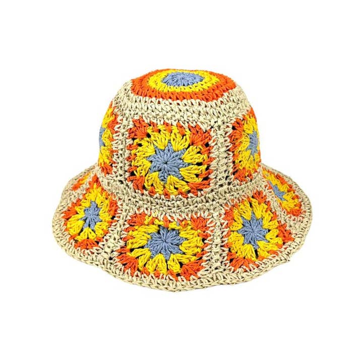 Chenson & Gorett - Wholesale Bucket Hat - Women's - Beautiful Women's Paper Hat with Flower Design for Summer1