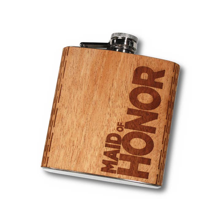WUDN Handcrafted - Wholesale Flask - Wedding Party Hip Flasks 6 oz.
