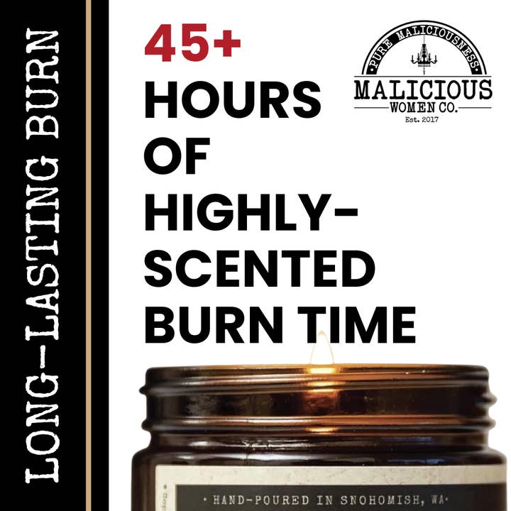 Malicious Women Candle Co - Wholesale Jar/Filled Candle - Unfuckwithable - Scent: Berry Bellini