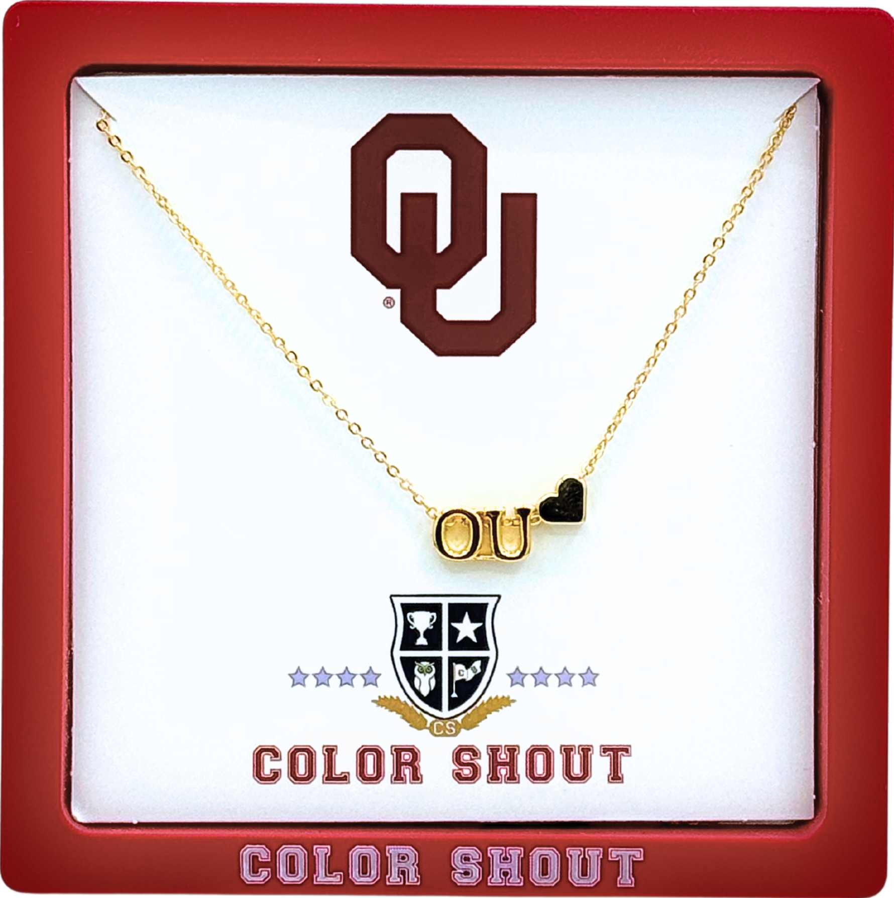 Color Shout - Wholesale Pendant/Charm Necklace - I Love College:  Initial Heart Necklace21