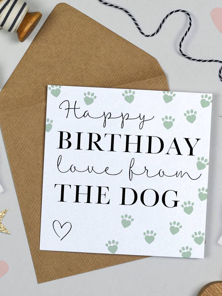 Happy Birthday From The Dog for wholesale by Michelle Fiedler Design