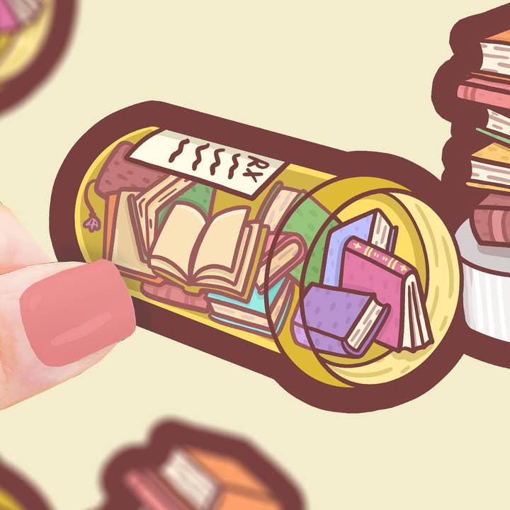 Autocollant de prescription en vinyle Reading RX pour la vente par Turtle's Soup