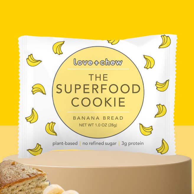 BANANA BREAD - 1 OZ - BOX OF 80 for wholesale by Love + Chew