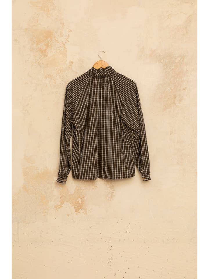 Cottyfish - Wholesale Button Down Shirt - Women's - PAINTER CHECKERED SHIRT3