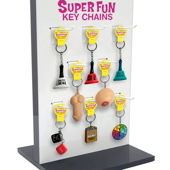 Little Genie Productions – wholesale Gag gift/novelty gift – Super Fun Key Chain, One Squishy Boob