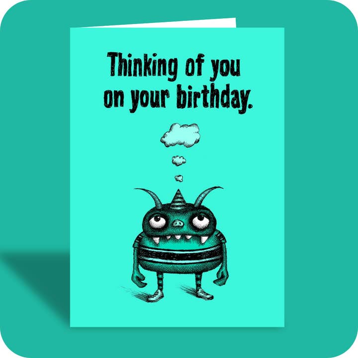 #221 – Funny Birthday Card – Thinking Of You On Your for wholesale by Bald Guy Greetings
