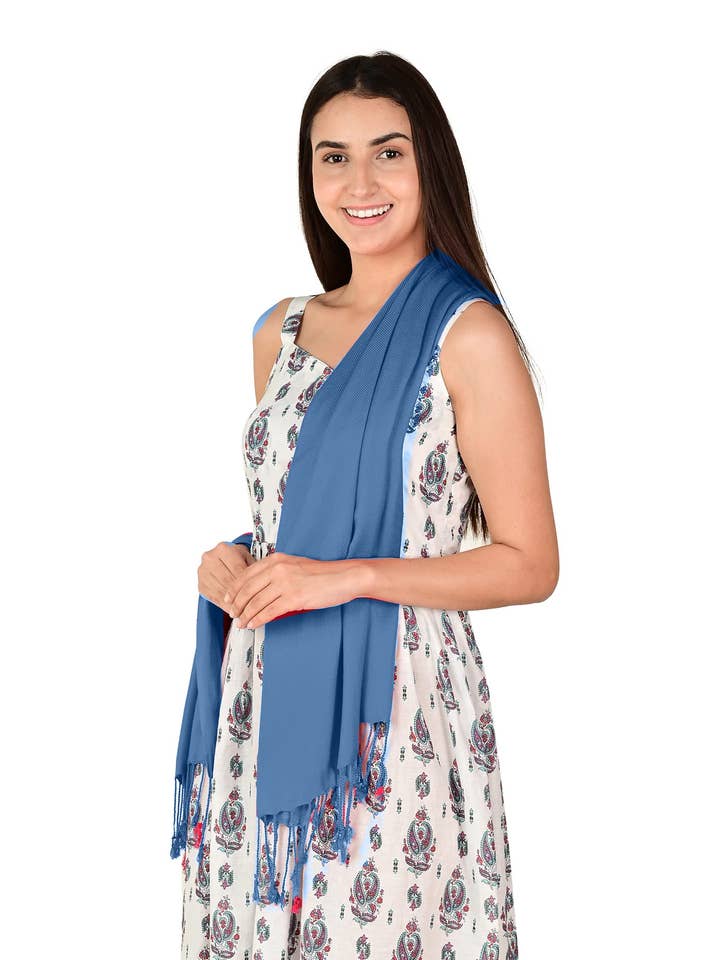 Schals in Marineblau für den Großhandel von Ecogram