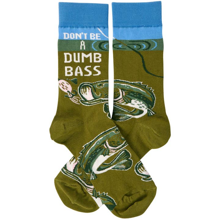 Primitives by Kathy - Wholesale Socks - Unisex - Don't Be A Dumb Bass Socks1