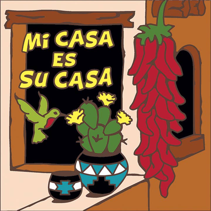 Mi Casa es Su Casa Chili Tile (4732A) for wholesale by Earthtones Tile