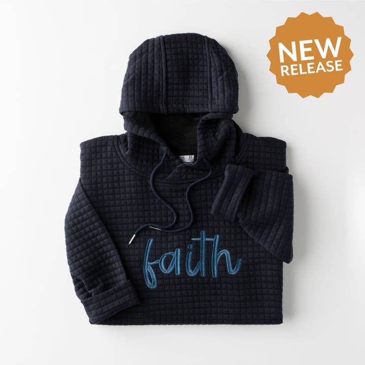Faith Quilted Hoodie for wholesale by Love in Faith
