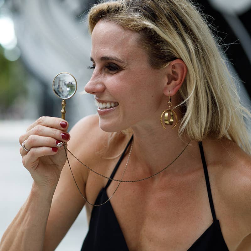 Ornamental Things - Wholesale Pendant/Charm Necklace - Ornate Magnifying Glass4