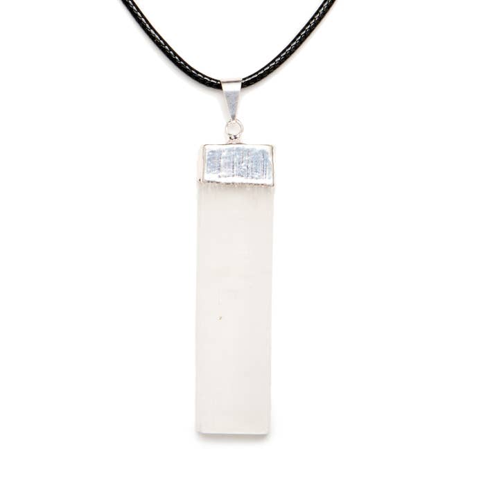 NUEVO! Collar Selenite Slab para venta al por mayor de Tree of Life Gems