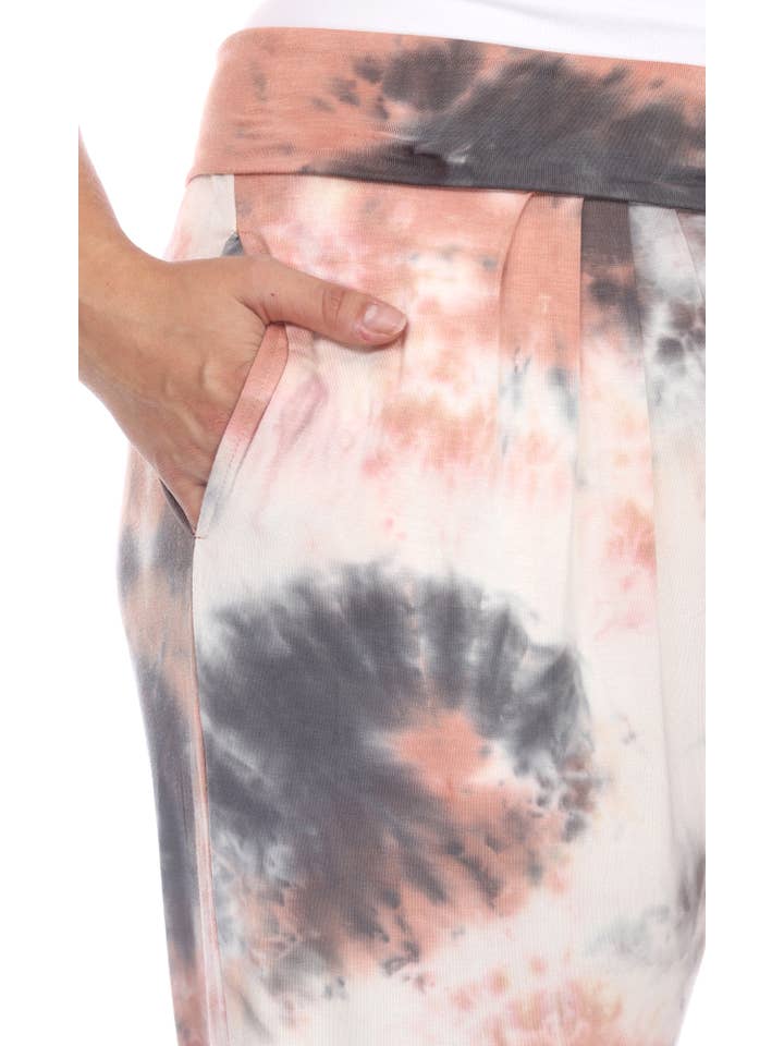 WHITE MARK - Vendita all'ingrosso Pantalone - Donna - PANTALONI HAREM TIE DYE - TAGLIE FORTI11
