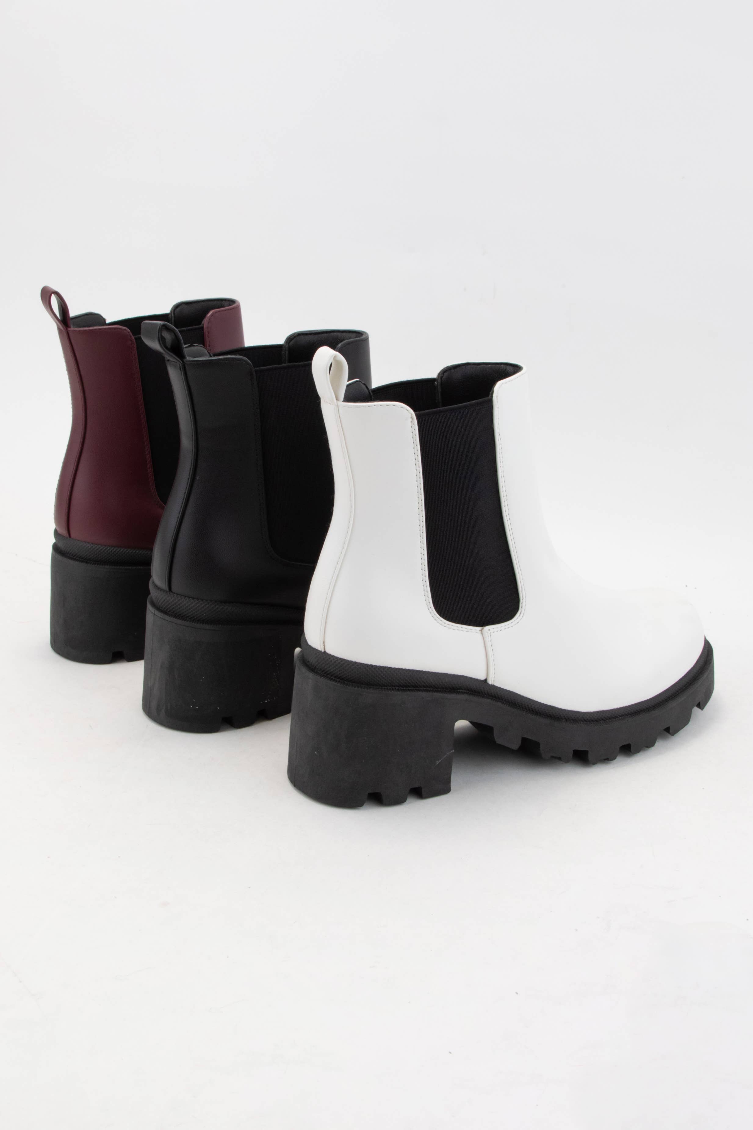 CCOCCI - Wholesale Chelsea Boots - Women's - CHUNKY LUG SOLE CHELSEA ANKLE BOOTS4