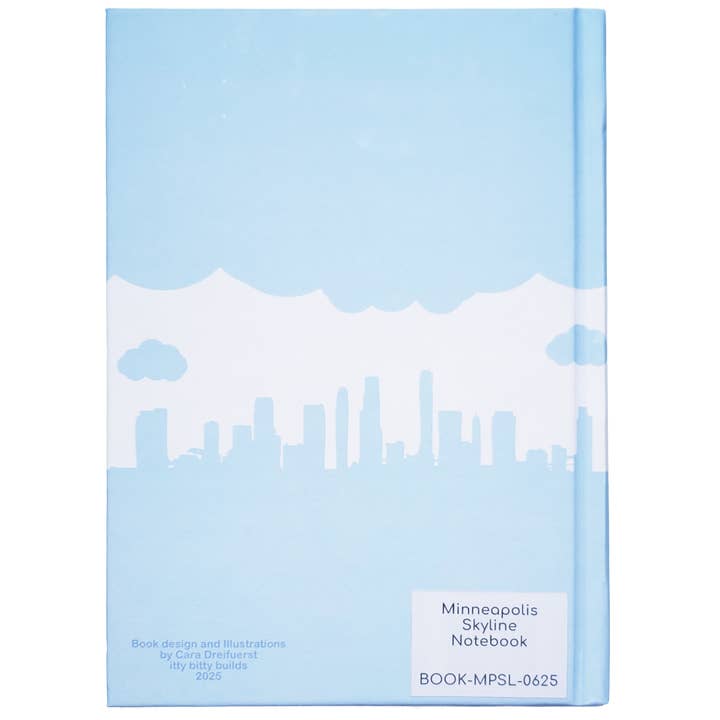 itty bitty builds - Wholesale Notebook - Minneapolis Skyline Notebook1