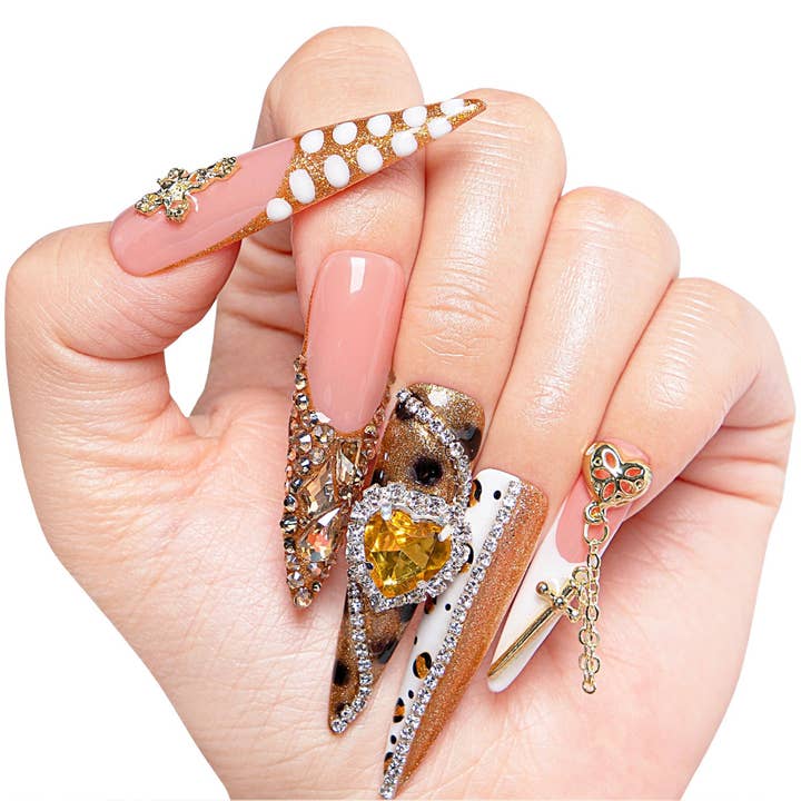 LOVFUL Handgemachte Wiederverwendbare Vollabdeckung Press-on-Nägel H259 für den Großhandel von Laflare