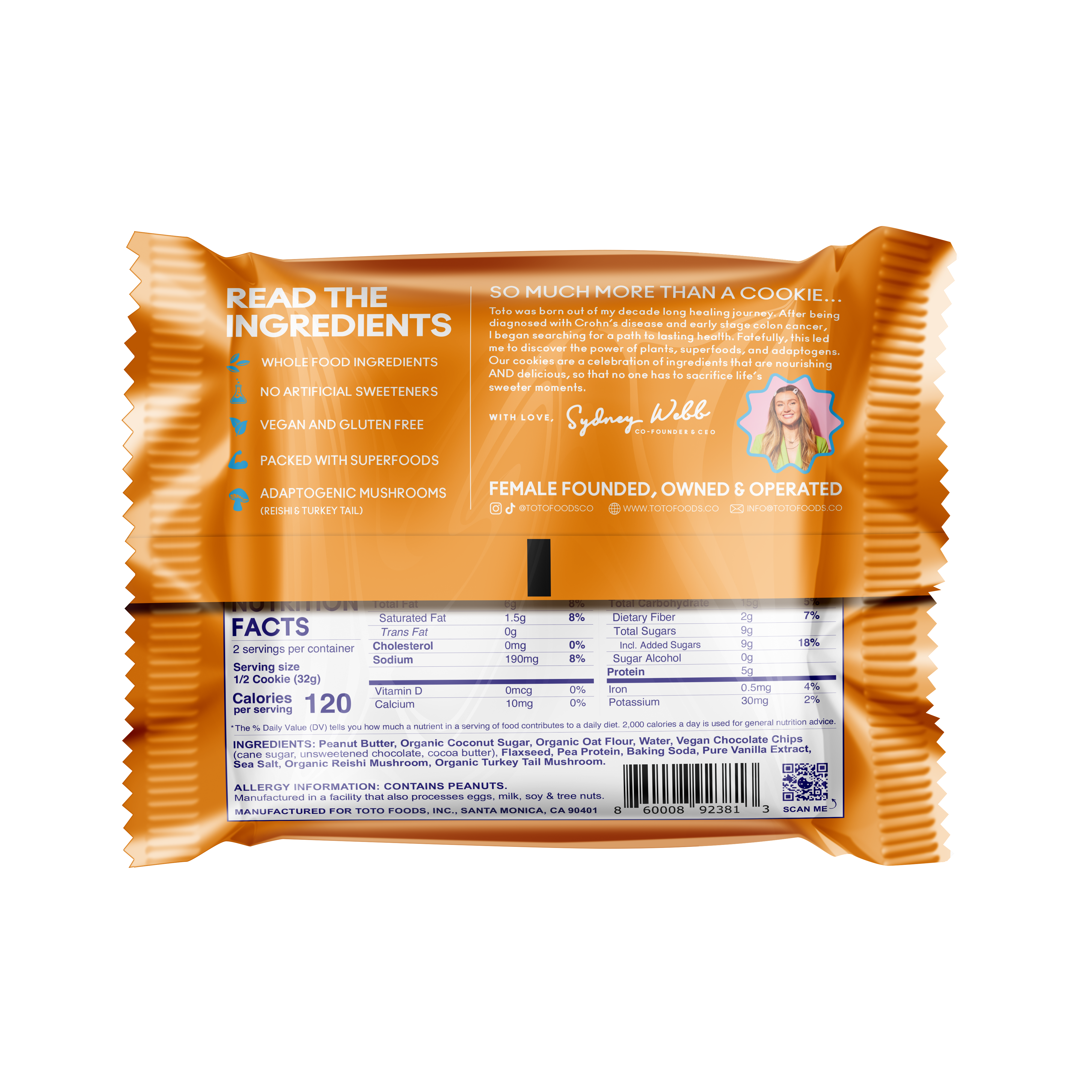 Toto - Wholesale Cookie - Peanut Butter Chocolate Chip (10 pack)2