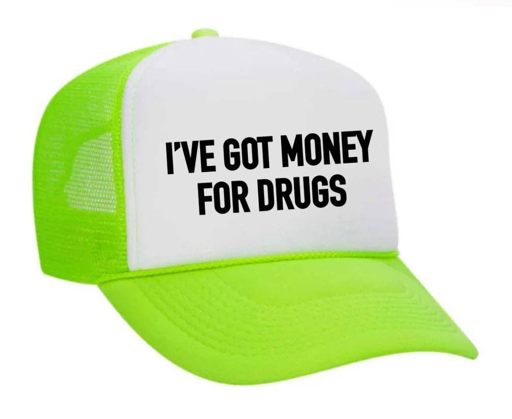 Inappropriate Trucker Hats – Großhandel Trucker-Cap – Unisex – Ich habe Geld für Drugs Trucker Hat29