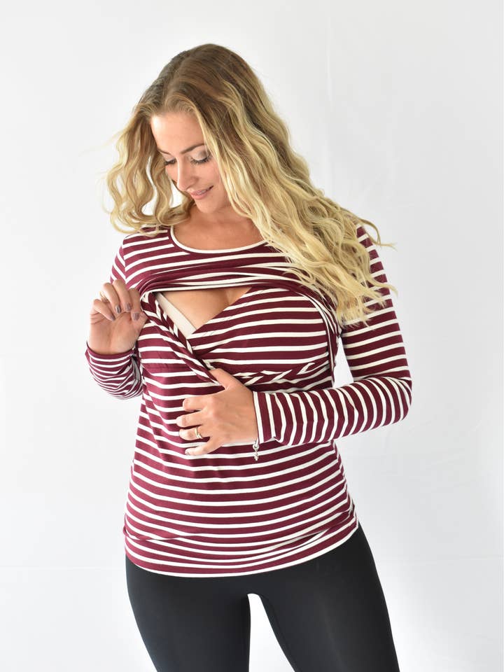 Ella Bella Maternity - Wholesale Top – Maternity - Jenny Long Sleeve Nursing Top4