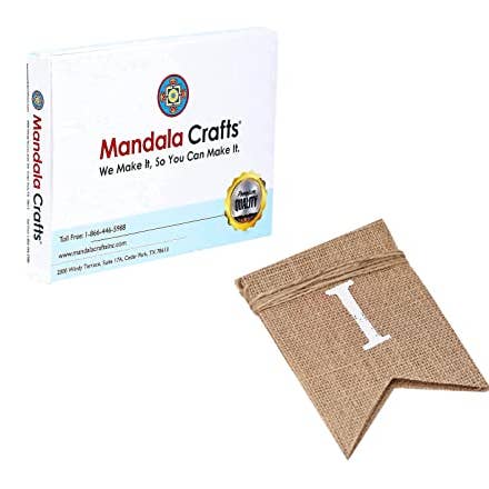 I Love You Burlap Banner for Valentines Anniversary Birthday Wedding for wholesale by Mandala Crafts