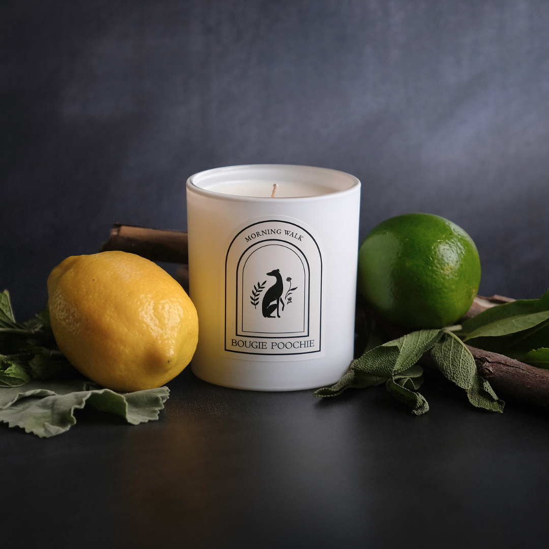 Bougie Poochie LLC - Wholesale Jar/Filled Candle - Morning Walk Candle - Non-Toxic Pet Home Candle2