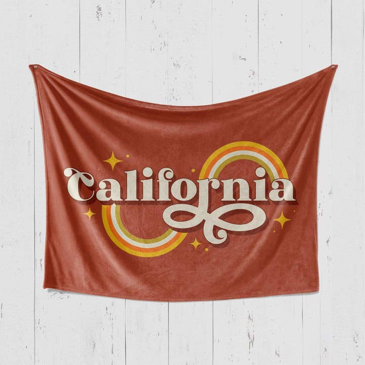 Groovy Rainbow Blanket for wholesale by State Bliss