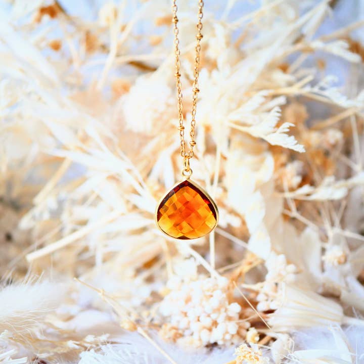 COLLIER JUSTINE CITRINE for wholesale by GINANDGER