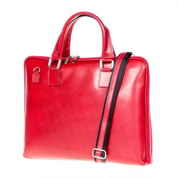 Italia In Progress - Vente Porte-document – unisexe - JULIUS sac en cuir 100 % pour documents et ordinateur 15 pouces4